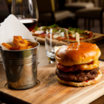 British premium steak burger at Mercure Hotels